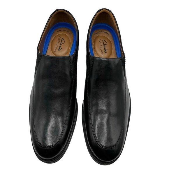 Clarks Whiddon Step Black Leather‎ Loafer Men\'s 11 NWOT main image 9